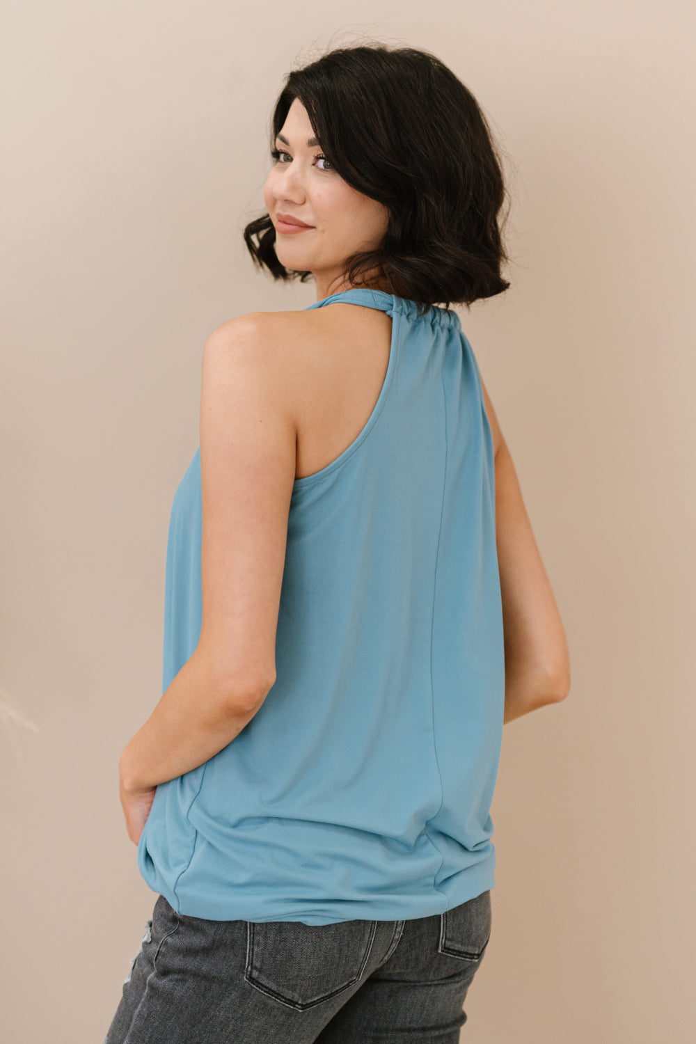 Cherished Time Surplice Sleeveless Top