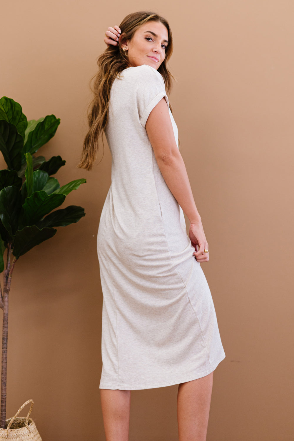 P & Rose Plot Twist T-Shirt Dress