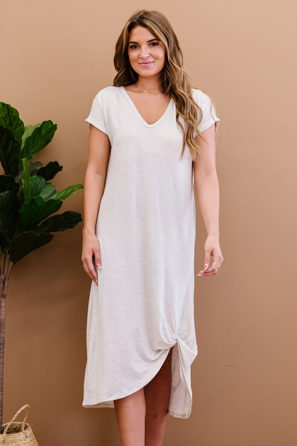 P & Rose Plot Twist T-Shirt Dress